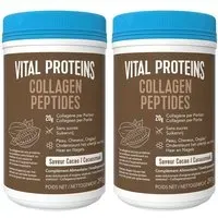 VITAL PROTEINS Collagen Peptides saveur Cacao - Collagène Bovin Poudre 2x297 g