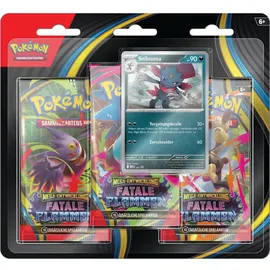 Pokémon Mega-Entwicklung Fatale Flammen 3 Boosterpacks