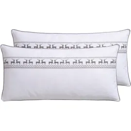 OTTO home Sorsele Kopfkissen 40 x 80 cm Weiß