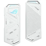 Asus ROG Strix Arion White Edition M.2 NVMe-SSD-Gehäuse (USB 3.2 GEN2 Typ-C für bis zu 10Gbit/s, werkzeuglose Installation, Wärmeleitpads, passend für PCIe 2280/2260/2242/2230 M-Key/B+M-Key, weiß)