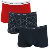 Fila Boxershorts FILA "MAN BOXER SHORTS", Herren, Gr. S, bunt, Obermaterial: 95% Baumwolle, 5% Elasthan, körpernah, Unterhosen, mit elastischem Logobund