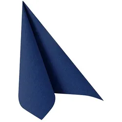 Papstar 250 Servietten `ROYAL Collection` 1/4-Falz 40 cm x 40 cm dunkelblau in Papierverpackung