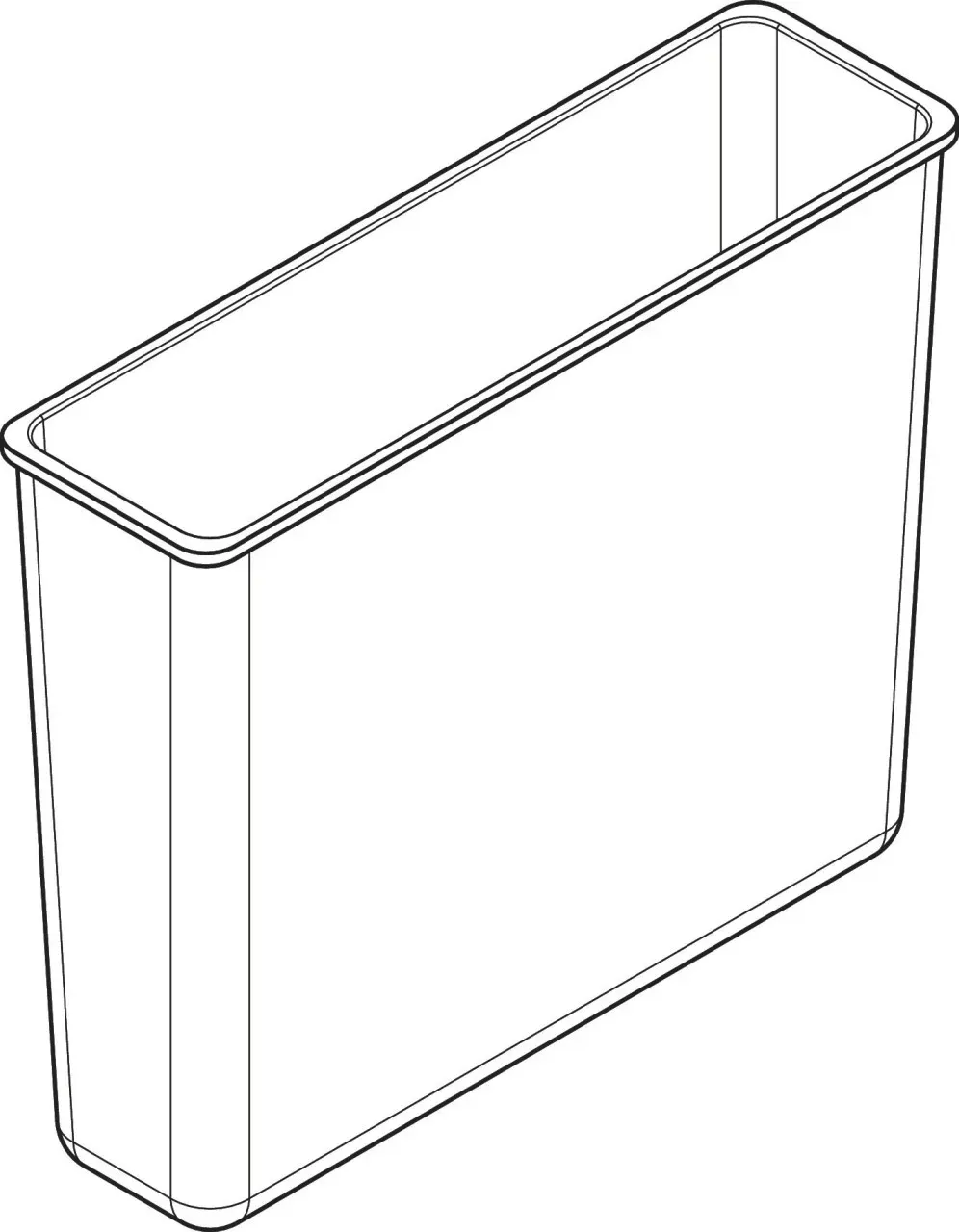 Hansgrohe XtraStoris Abfalleimer 15x30x10 , 87694000 87694000