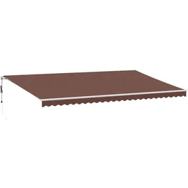 vidaXL Markise Automatisch 600 x 350 cm braun