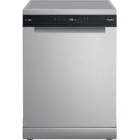Whirlpool W7F HP33 X, Freistehend, Standardgröße (60 cm), Edelstahl, Schwarz, Tasten, LED