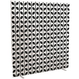 PAPERFLOW Trennwand easyScreen Black & White, 60579 bunt 160,0 x 173,4 cm