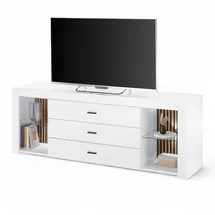 Stella Trading TV-Lowboard Rosalie weiß Eiche Evoke Coast Nachbildung B/H/T: ca. 179x67x44 cm - weiß, Eiche