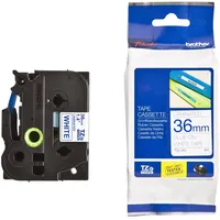 Brother TZe-263 36mm blau auf weiß