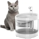 1,5-l-Trinkbrunnen für Hunde und Katzen, klarer, intelligenter automatischer Trinkbrunnen mit superleisen Pumpe, Wasserspender mit dreischichtigem
