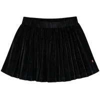 vidaXL Kinder-Faltenrock mit Lurex Schwarz 116
