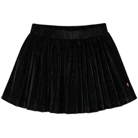 vidaXL Kinder-Faltenrock mit Lurex Schwarz 116