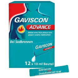 GAVISCON Advance Pfefferminz 1000mg/200mg SUS Btl. 12X10 ml