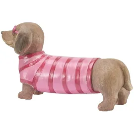 Möbel Kraft Dekofigur Hund ¦ braun ¦ Magnesia ¦ Maße (cm): B: 40,5 H: 21,5 T: 11.5