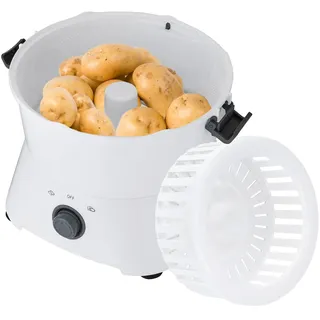 Kartoffelschälmaschine, 85W Elektrischer Kartoffelschäler Automatischer Schäler, Schälzeit 2-4min, Edelstahlklingen, Abtropfkorb, ideal für Küchen, Restaurants, Fast Food Läden (P09)