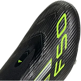 adidas F50 League Laceless FG/MG Core Black / Iron Metallic / Lucid Lemon 45 1/3