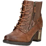 Mustang Stiefelette mit Gummizug und Zierprägung 15M0182001, Größe:39 EU, Farbe:Braun - 39