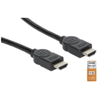 Manhattan HDMI Anschlusskabel HDMI-A Stecker, HDMI-A Stecker 1.00m Schwarz