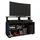 VCM Balansia TV-Lowboard 90 x 36 x 59 cm Schwarz Glas/Holz/Holzwerkstoff