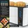Arendo Frühstücksset, 1,5L Wasserkocher, Langschlitz Toaster 4-Scheiben, Weiß