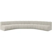 altdecor Wohnlandschaft modulares Sofa Montra-U1 - 490x174x70 cm Creme,