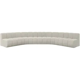 altdecor Wohnlandschaft modulares Sofa Montra-U1 - 490x174x70 cm Creme,