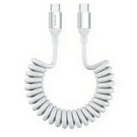 4smarts USB-C Spiralkabel 100W Weiß