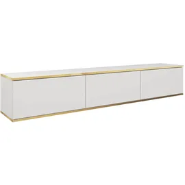 Mirjan24 Tv-Lowboard, Weiß, Holzwerkstoff, Rechteckig, 175x30x32 cm, Wohnzimmer, Wohnwände, Lowboards, Lowboards stehend