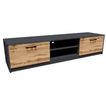 matkam Fernsehkommode Holzwerkstoff 160x36x41 cm Grau