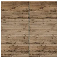 winwall Duschrückwand Duschrückwände ALU-Verbundplatte Dekor: Altholz Planken, (2-tlg), Wandverkleidung aus Alu braun 125 cm x 250 cm