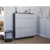 Magnolia home Schuhschrank Domus-XXL 2 Softeinzüge 4 Klappen 16