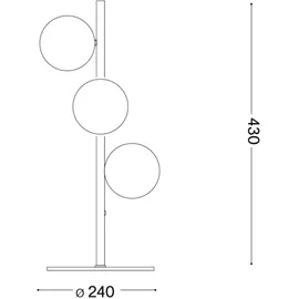 Ideal Lux Perlage Schwarz 3