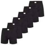 Phil & Co. Boxershorts Jersey Loose Fit schwarz XL 6er Pack
