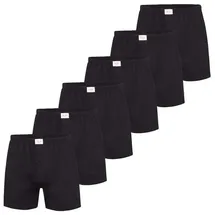 Phil & Co. Boxershorts Jersey Loose Fit schwarz XL 6er Pack