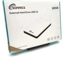 Sonnics 320 GB USB 3.0 weiß