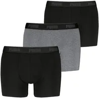 Puma Everyday Basic Boxershorts grau/schwarz S 3er Pack