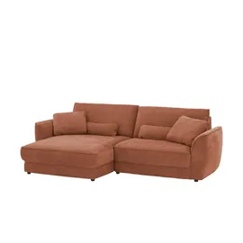 Lounge Collection Eckcouch Flachgewebe 2-Sitzer Braun