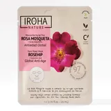 Iroha Nature GLOBAL ANTI-AGING Gesichtsmaske mit Hagebutte und Hyaluronsäure 1 Stück