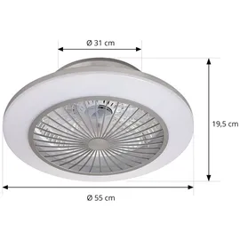 LINDBY Mamuti 55 Deckenventilator Grau