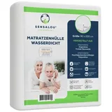 Sensalou Matratzenbezug wasserdicht 90 x 200 cm weiß