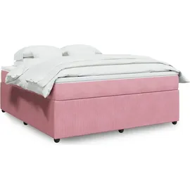 vidaXL Boxspringbett 180 x 200 cm Rosa