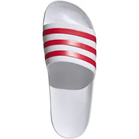 adidas Adilette Aqua White / Team Colleg Red / White 47 1/3