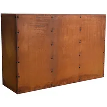 Estexo Hochbeet Pflanzbeet Edelrost 120 x 40 x 80 cm Braun
