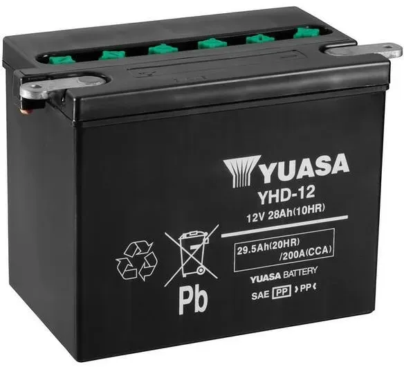 YUASA YHD-12 Batterie ohne Säurepack