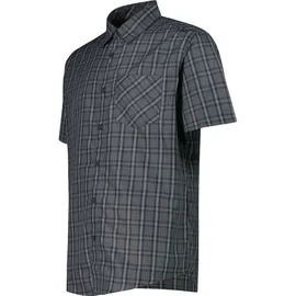 CMP Kurzarmhemd kariert Antracite/Grey/Bianco L