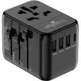 Offgridtec Reiseadapter Schwarz
