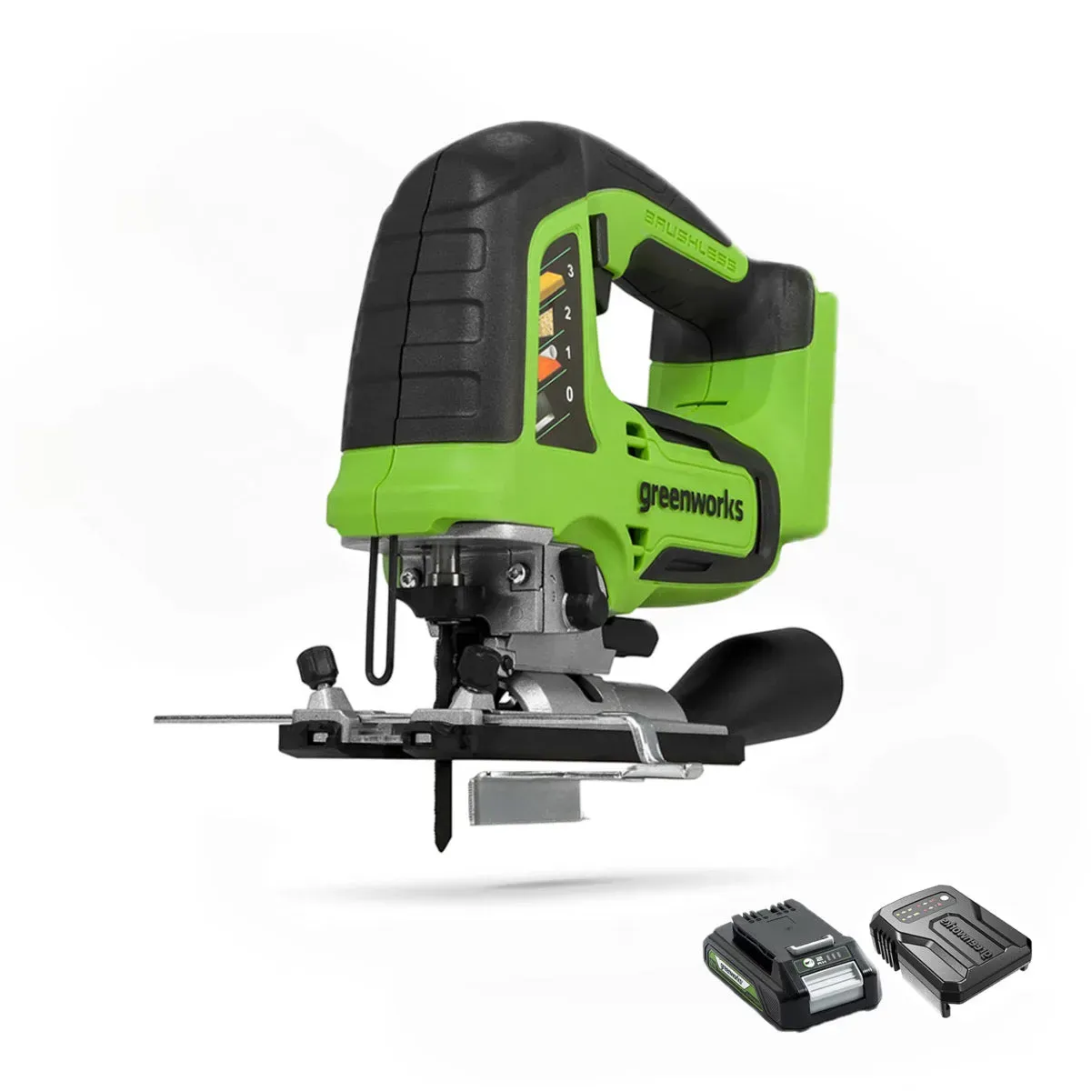 Greenworks POWERALL 24V Stichsäge - 2Ah Akku