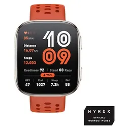 Amazfit BIP 6 Aktivitäts-Tracker Red HYROX-Modus