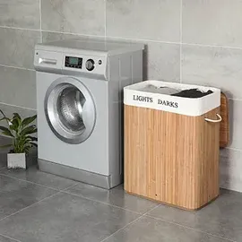 Songmics Wäschesortierer bambus