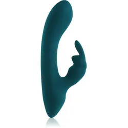 Playboy Toys Pleasure Lil Rabbit Green Vibrator mit Klitoris-Stimulator 14.5 cm