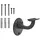 SOTech Handlaufhalter Compact 68 cm Metall Schwarz